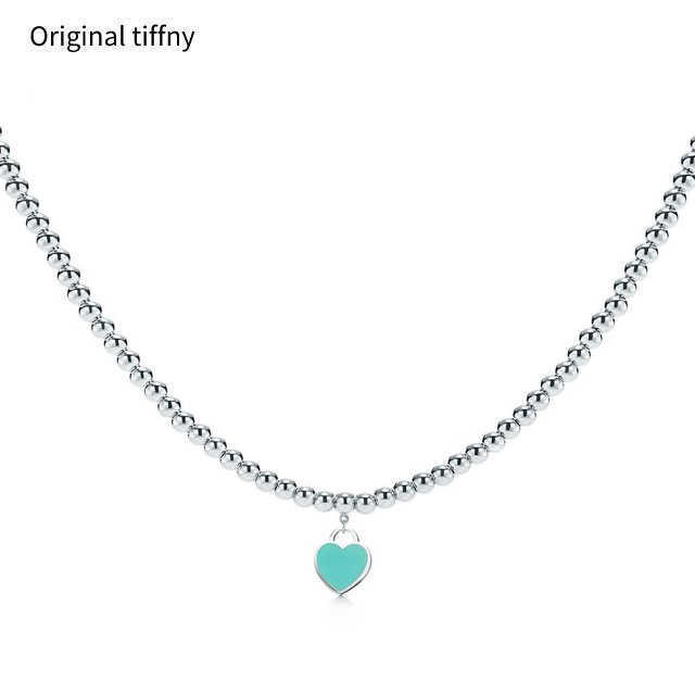 Original Tiffny Luxury Necklace 925 Silver Heart Pendant Necklaces Female Jewelry Exquisite Craftsmanship Classic Blue
Original Tiffny Luxury Necklace 925 Silver Heart Pendant Necklaces Female Jewelry Exquisite Craftsmanship Classic Blue