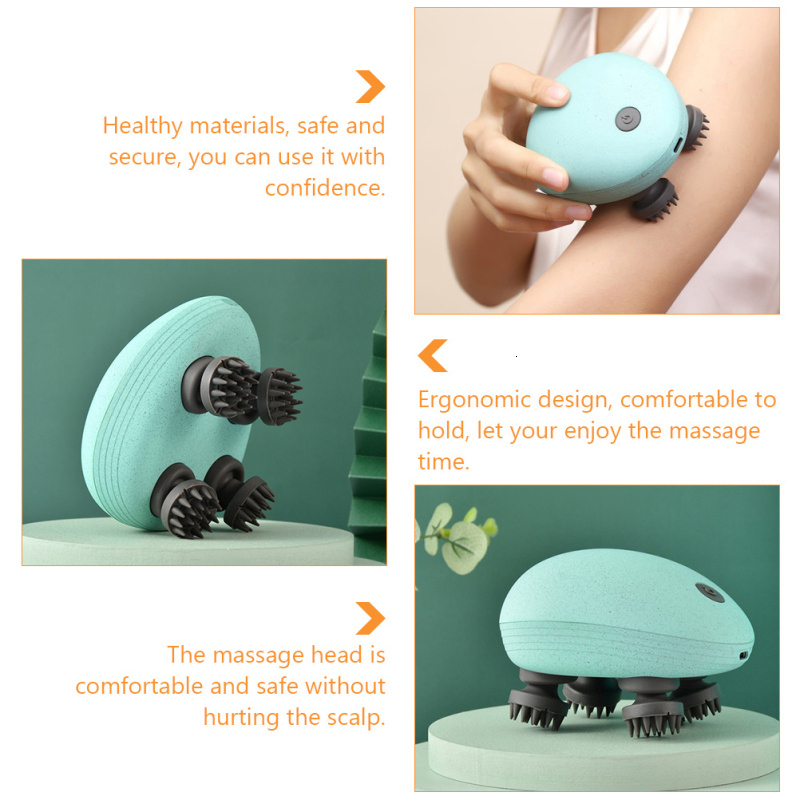 Head Massager Scalp Hair Electric Health Care Antistress Relax Body Massagem Deep Saude Tissue Prevent Massage Custom 221116