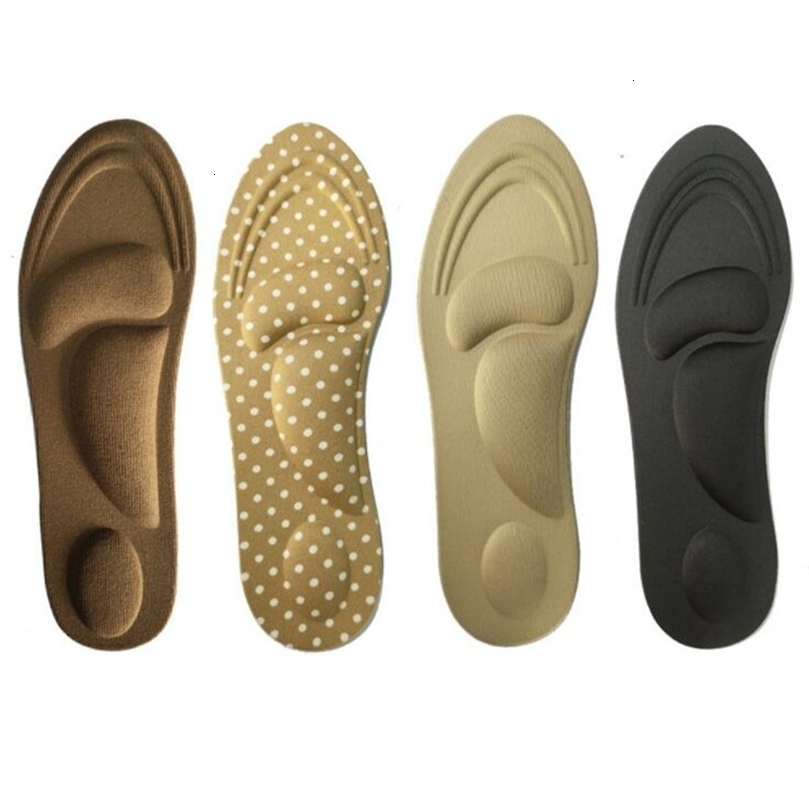 Shoe Parts Accessories 4D Memory Foam Orthopedic Insoles For Shoes Women Men Flat Feet Arch Support Massage Plantar Fasciitis Sports Pad Heel Cushion 