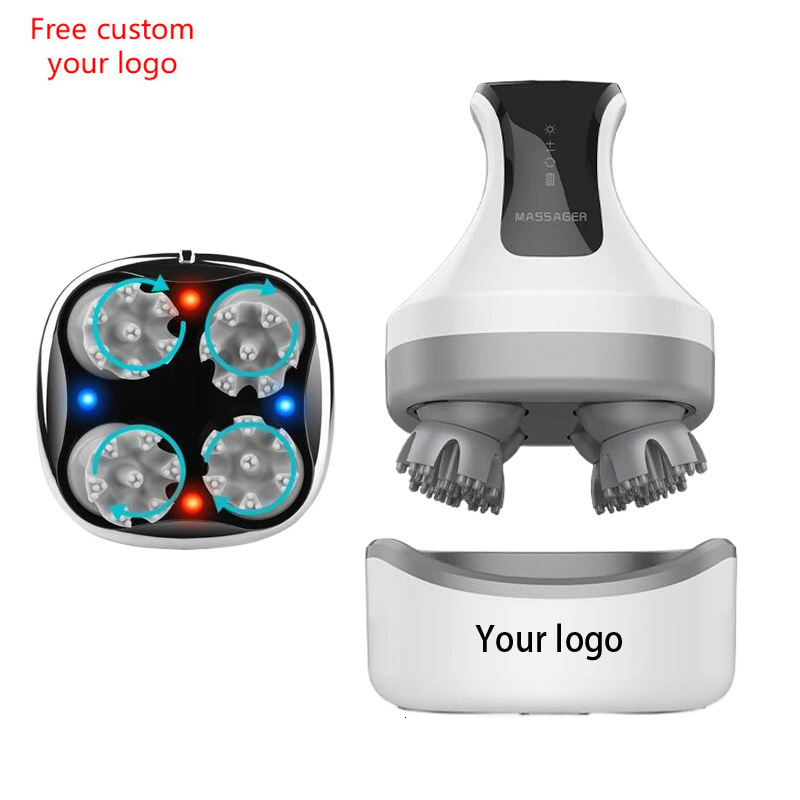 Head Massager Electric Scalp Massage Device Kneading Massaje Prevent Hair Loss Relieve Stress Health Care Relaxation Saude Body 221116