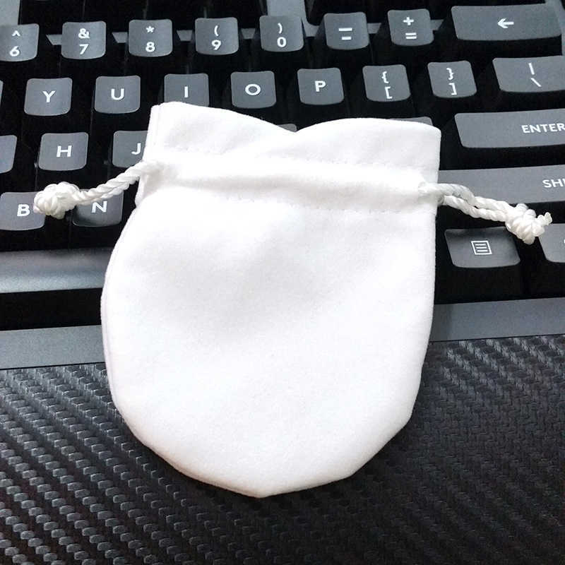 Black White Velvet Bags Fit European Jewelry Packaging Beads Charms and bracelets necklaces Jewelry Fashion Pendant Pouches
