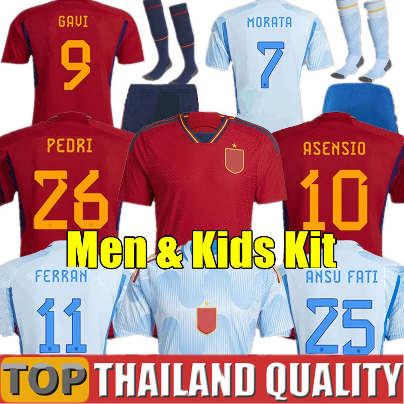 22 23 Spain soccer jerseys 2022 2023 PEDRI Espana LLORENTE ANSU FATI FERRAN KOKE GAVI AZPILICUETA RAMOS fans Player version football shirt men kids kit uniform, 2022 away player - men
22 23 Spain soccer jerseys 2022 2023 PEDRI Espana LLORENTE ANSU FATI FERRAN KOKE GAVI AZPILICUETA RAMOS fans Player version football shirt men kids kit uniform, 2022 away player - men