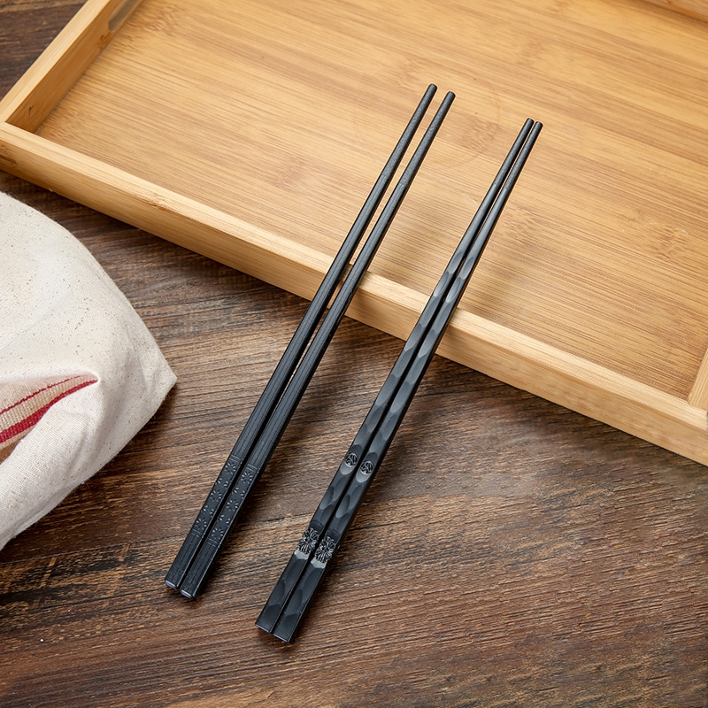 Glass Fiber Alloy Chopsticks Black Reusable Dishwasher Safe Sushi Fast Food Noodles Chop Sticks Chinese Cutlery3205932