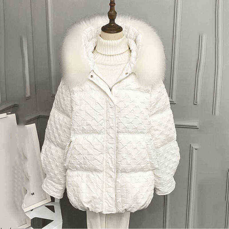 2022 Winter New Large Fur Collar Down Jacket Women MidLength Loose White Thick Jacket J220727, Pink
2022 Winter New Large Fur Collar Down Jacket Women MidLength Loose White Thick Jacket J220727, Pink