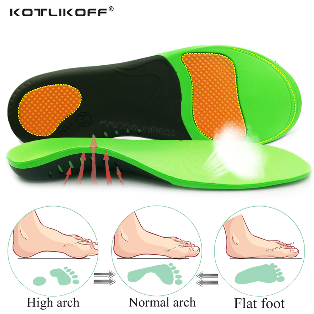 Shoe Parts Accessories KOTLIKOFF EVA Orthopedic Shoes Sole Insole For Feet X/O Type Leg Correction Arch Foot Pad Flat Support Inserts 221116