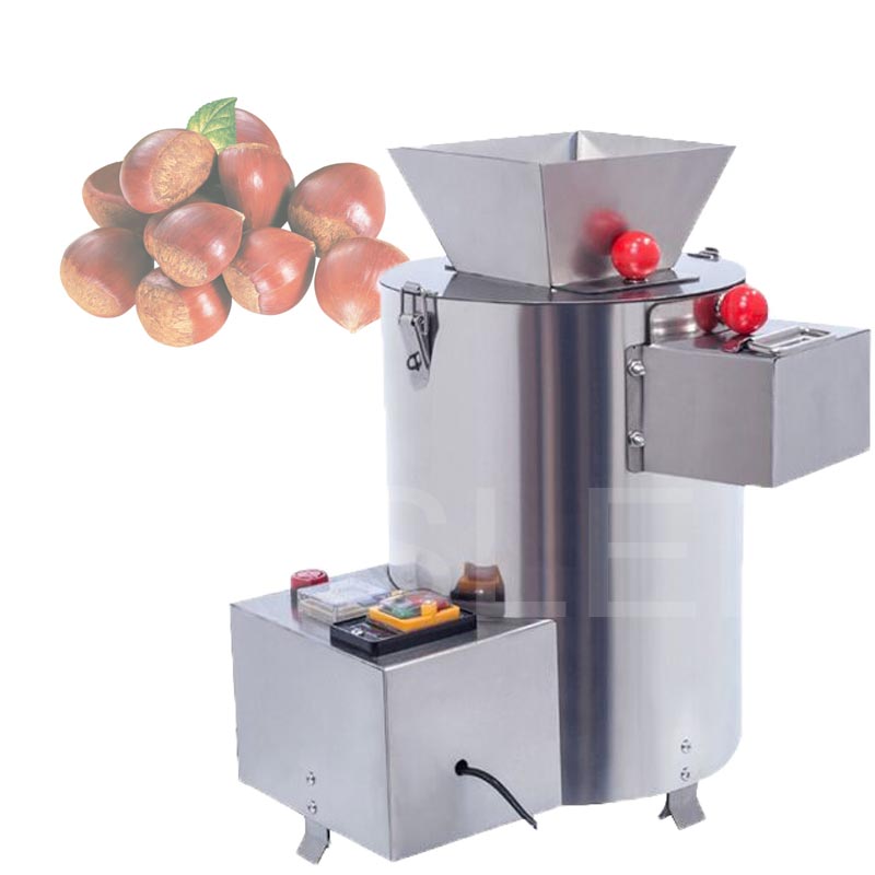 Electric Chestnut Husking Shelling Machine Commercial Automatic Chestnuts Skin Removal Small Home Use Chestnuts Sheller Peeler