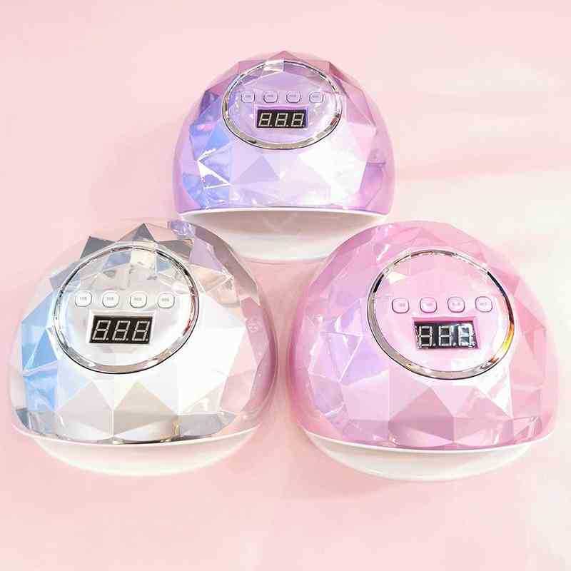 Nxy 39 Led Lamps Nail Dryer Colorful Laser Reflective Irregular Design Uv Lamp Gel Fast Drying Art Tools 220624