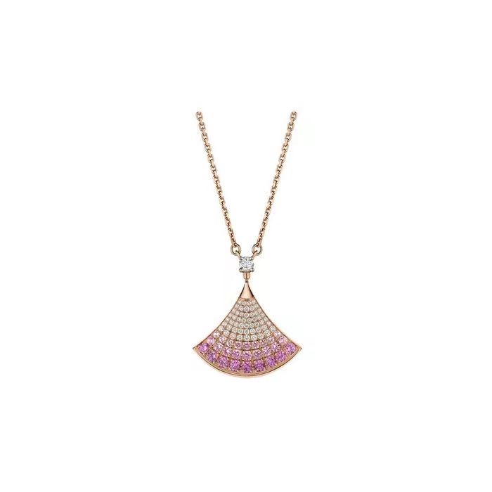 18k rose gold New full diamond gradient skirt Necklace fashion women's temperament versatile fan pendant clavicle chain designer
18k rose gold New full diamond gradient skirt Necklace fashion women's temperament versatile fan pendant clavicle chain designer