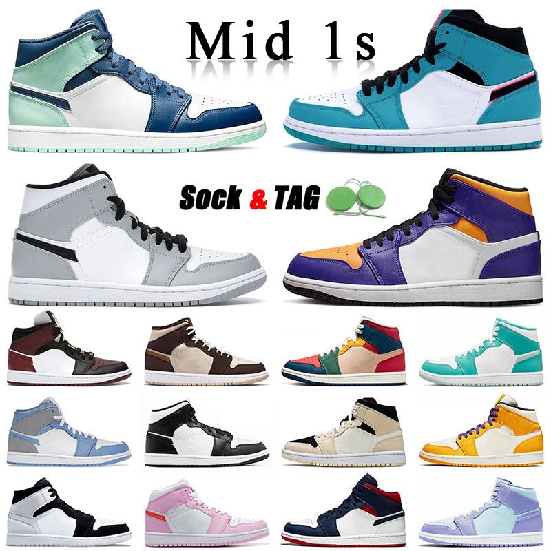 Og quality jumpman 1 mid basketball shoes mens womens south beach university blue mint lakers 1s mids light smoke grey black and white, M05 36-47 mid carbon fiber
Og quality jumpman 1 mid basketball shoes mens womens south beach university blue mint lakers 1s mids light smoke grey black and white, M05 36-47 mid carbon fiber