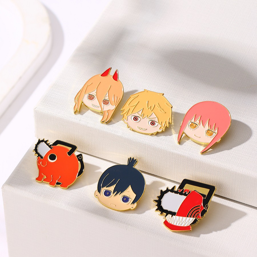 Cool Badges Chainsaw Man Enamel Pin Brooch Cute Anime Lapel Pins for Backpacks Brooches Fashion Jewelry Accessories Gifts, Color #1
Cool Badges Chainsaw Man Enamel Pin Brooch Cute Anime Lapel Pins for Backpacks Brooches Fashion Jewelry Accessories Gifts, Color #1