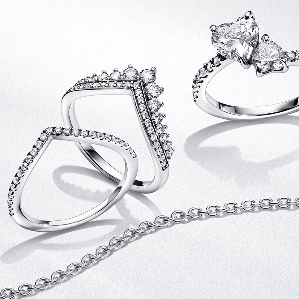 925 Sterling Silver Princess Jewelry Crown Heart Ring Fit S925 Snake For Women Lovers Charms Jewelry DIY Making
