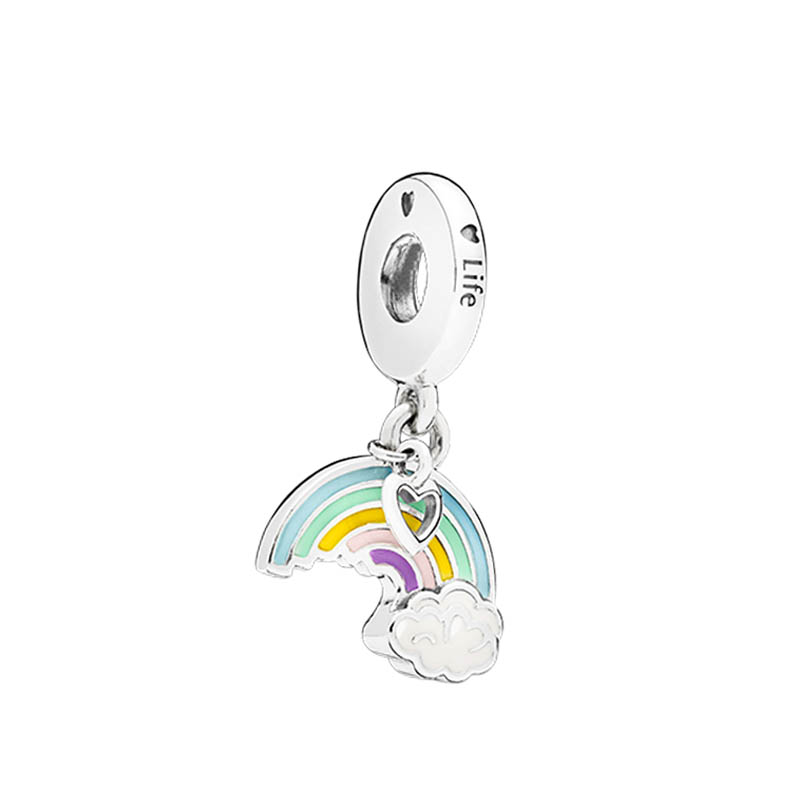 Rainbow and Heart Pendant Dangle Charm with Original Box for Pandora Sterling Silver Charms Set Bangle Bracelet Women Girls Jewelry Making Accessories
Rainbow and Heart Pendant Dangle Charm with Original Box for Pandora Sterling Silver Charms Set Bangle Bracelet Women Girls Jewelry Making Accessories