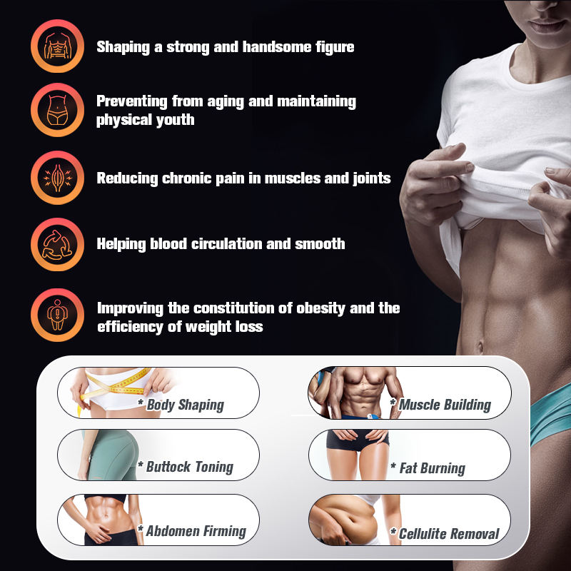 fat burn body shape building slimming machine HI-EMT Professional Stimulator Muscle sculpting With RF Weight Loss beauty salon equipment