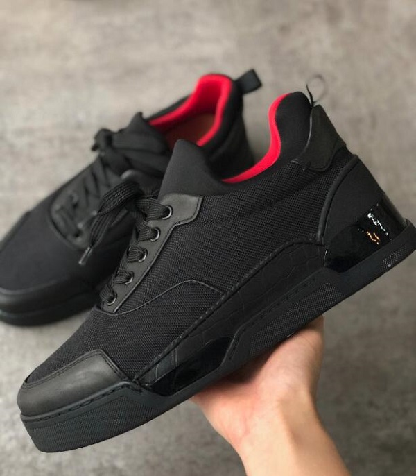Christians Black Aurelien Sneakers Men Designer Shoes Red Bottom Neoprene Sock Tightly Knit Mesh and Patent Leather Runner Flat Trainers MYr
Christians Black Aurelien Sneakers Men Designer Shoes Red Bottom Neoprene Sock Tightly Knit Mesh and Patent Leather Runner Flat Trainers MYr