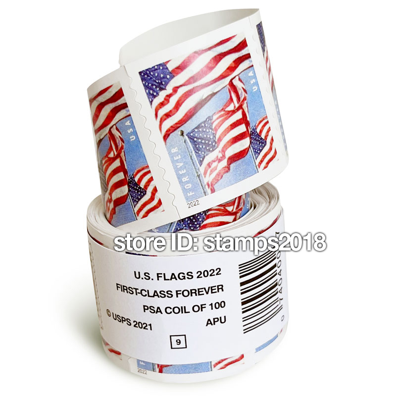 U.S. Flag Postal 2022 Roll of 100 Forever US First Class Post Office For Mail Envelopes Letters Postcard Mailing Supplies Invitations, Stamps
U.S. Flag Postal 2022 Roll of 100 Forever US First Class Post Office For Mail Envelopes Letters Postcard Mailing Supplies Invitations, Stamps