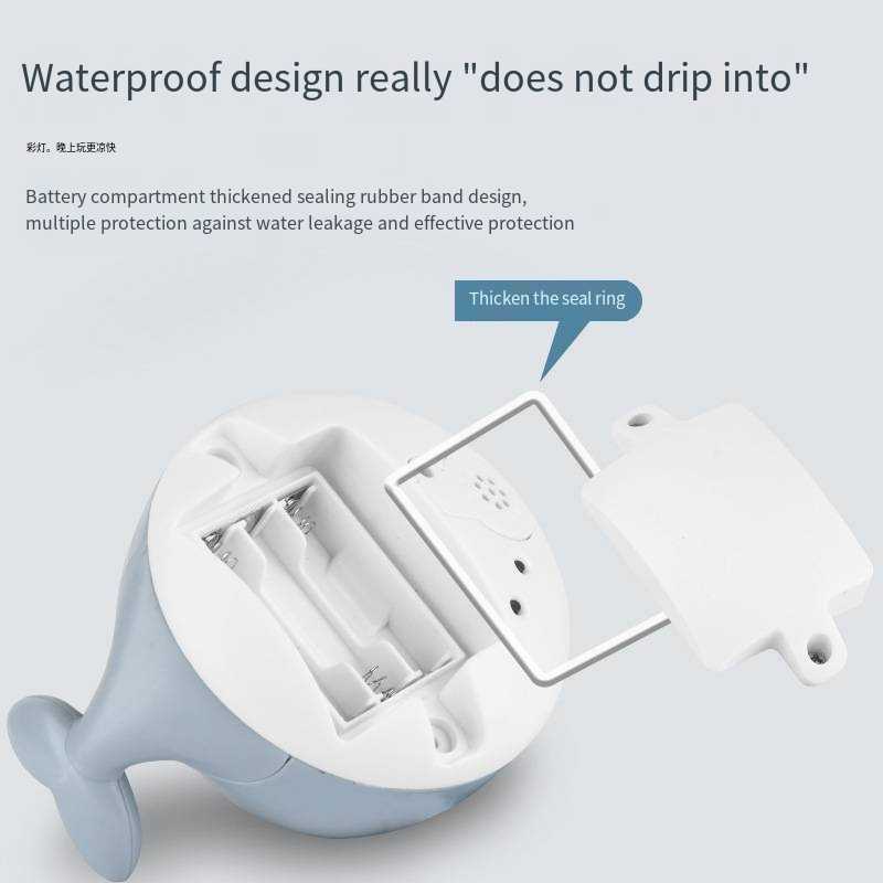 Baby Bath Toys Dinosaur& Whale Automatic Spray Water Toy with LED Light Sprinkler tub Shower for Toddlers Kids Boys