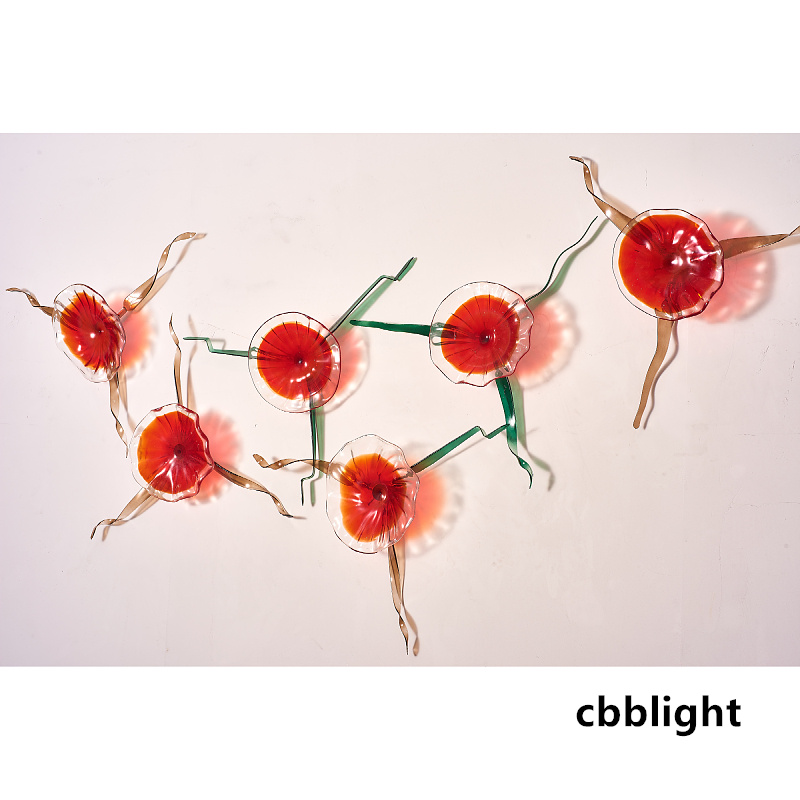 Manufacturer Direct Handicraft Wall Plate Lamps Fancy Hand Blown Glass Art Flower Dia20-45CM 6pcs/set Luxury Murano Glass Plates Gallery Hanging Fixture LRP013
Manufacturer Direct Handicraft Wall Plate Lamps Fancy Hand Blown Glass Art Flower Dia20-45CM 6pcs/set Luxury Murano Glass Plates Gallery Hanging Fixture LRP013