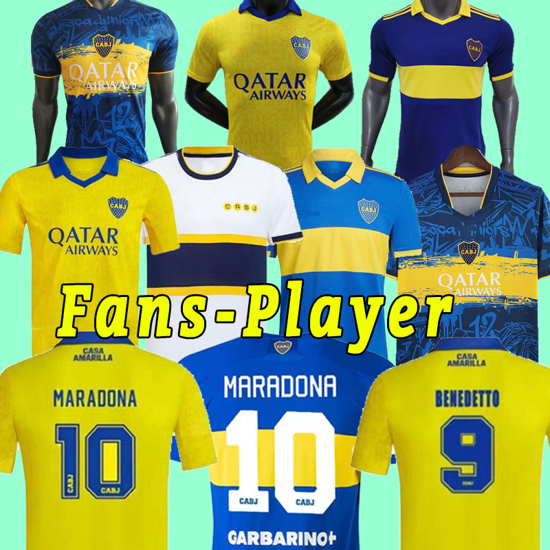 22 23 Boca Juniors Soccer Jerseys VILLA 2022 2023 Fans Player version MARADONA Camiseta ZEBALLOS BENEDETTO OSCAR LANGONI VAZQUEZ Football Shirt Men training, Home
22 23 Boca Juniors Soccer Jerseys VILLA 2022 2023 Fans Player version MARADONA Camiseta ZEBALLOS BENEDETTO OSCAR LANGONI VAZQUEZ Football Shirt Men training, Home