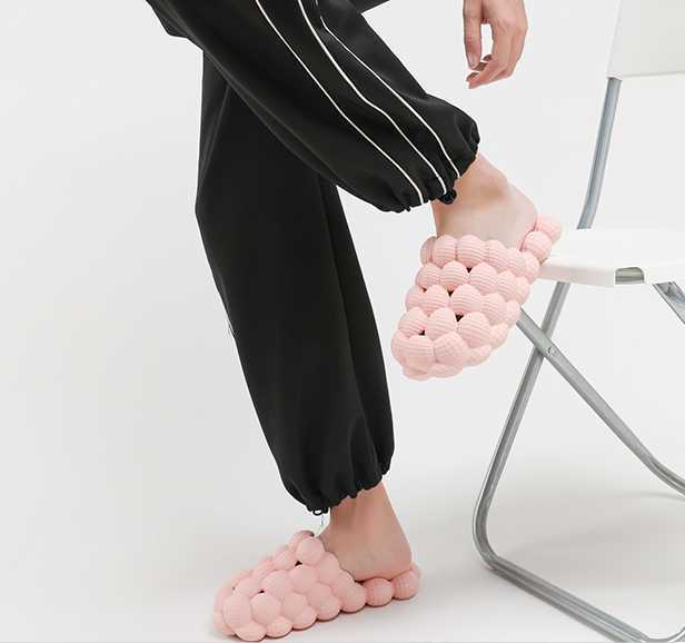 Slippers Bubble Slides With Charms Beach Men Women Bubble Sandals 2022 Summer House Shoes Platform Bubble Ball Slippers Men Size 3546 J221102