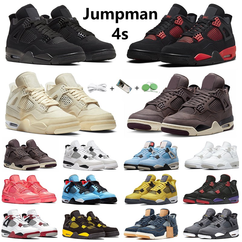 Jumpman 4 4s Men Women Basketball Shoes Midnight Navy Cat Red Thunder White Oreo UNC Blue Sail Metallic Lightning Bred Grey Infrared Mens Trainers Sports Sneakers, Color#45
Jumpman 4 4s Men Women Basketball Shoes Midnight Navy Cat Red Thunder White Oreo UNC Blue Sail Metallic Lightning Bred Grey Infrared Mens Trainers Sports Sneakers, Color#45