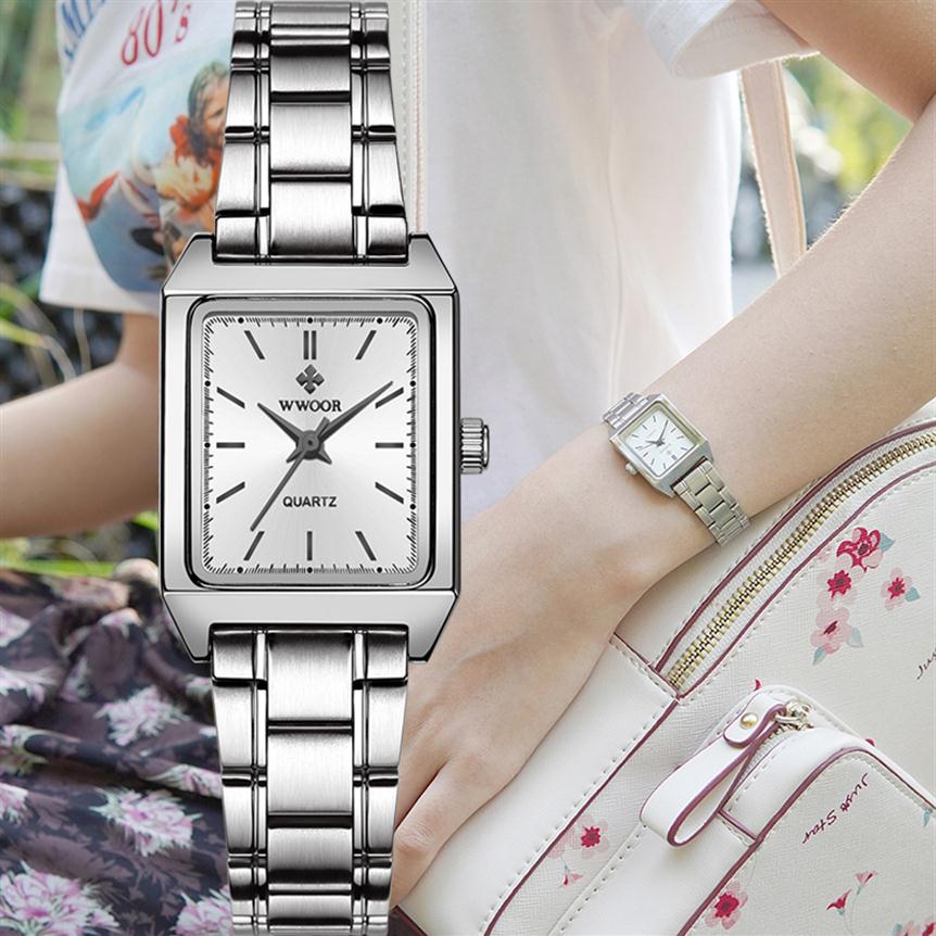 Montre Femme WWOOR Luxury Brand Womens Watches Fashion Rectangle Small Watch Woman Quartz Dress Ladies Bracelet Wrist Watch 220212213q, Brown white
Montre Femme WWOOR Luxury Brand Womens Watches Fashion Rectangle Small Watch Woman Quartz Dress Ladies Bracelet Wrist Watch 220212213q, Brown white
