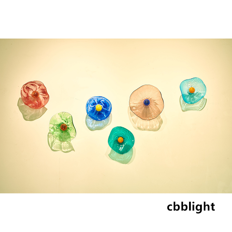 Novelty Wall Plate Fancy Lamps Multi-Color Art Flower Dia20-45CM 6pcs/set Luxury Murano Glass Plates Gallery Hanging Fixture LRP012
Novelty Wall Plate Fancy Lamps Multi-Color Art Flower Dia20-45CM 6pcs/set Luxury Murano Glass Plates Gallery Hanging Fixture LRP012