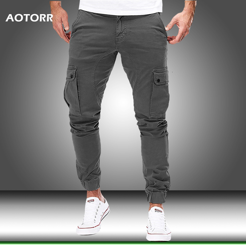 Men's Pants Men Cargo Military Autumn Casual Skinny Army Long Trousers Joggers Sweatpants Sportswear Camo Trendy 221117