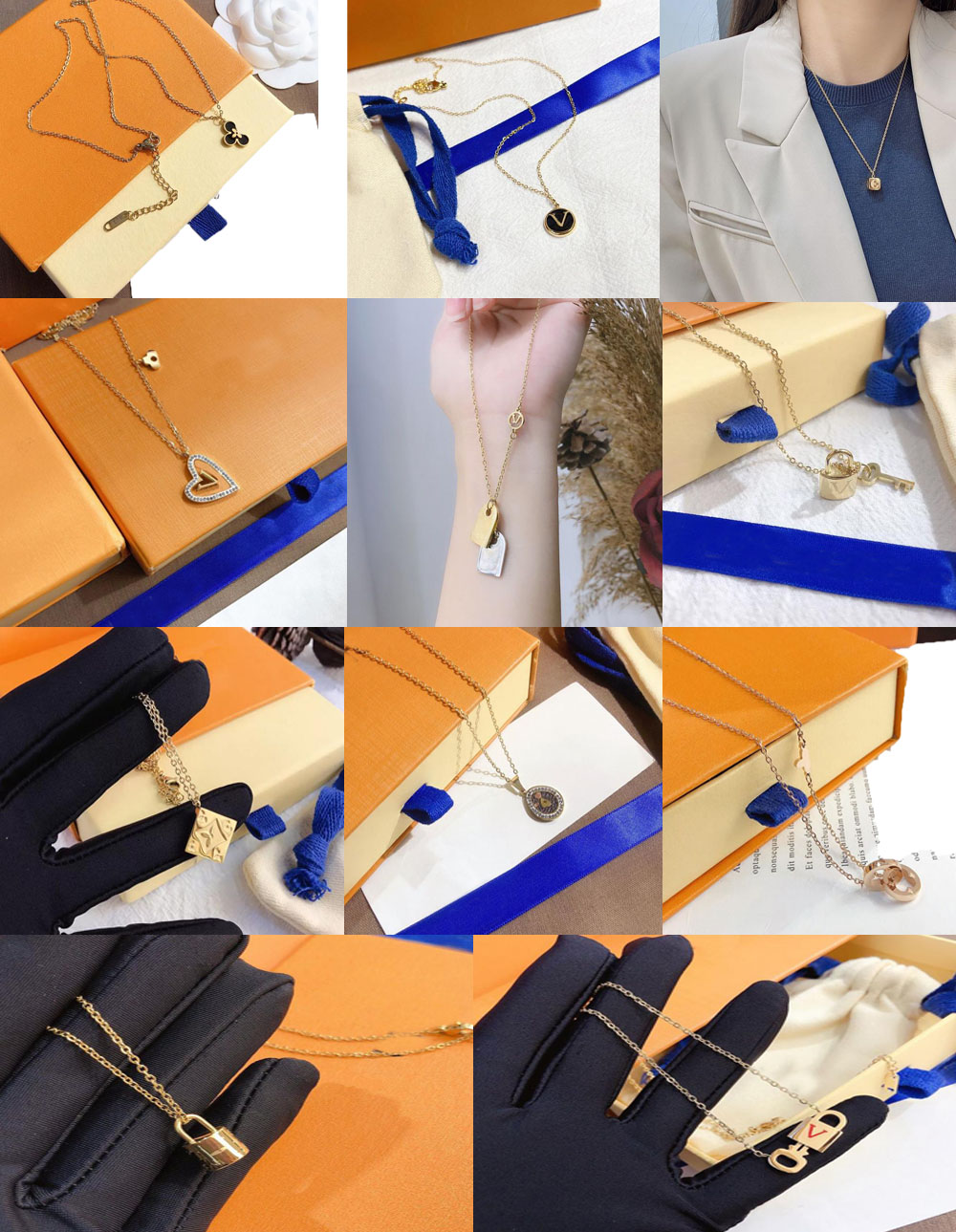 Luxury Design Necklace 18K Gold Plated Stainless Steel Necklaces Choker Chain Letter Pendant Fashion Womens Wedding Jewelry Accessories
Luxury Design Necklace 18K Gold Plated Stainless Steel Necklaces Choker Chain Letter Pendant Fashion Womens Wedding Jewelry Accessories