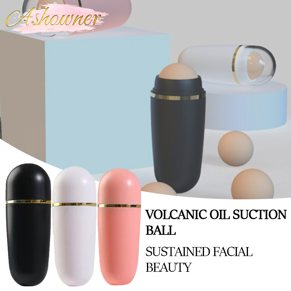Face Oil Absorbing Roller Natural Volcanic Stone Massage Body Stick Makeup Face Skin Care Tool Facial Pores Cleaning Rollers 305