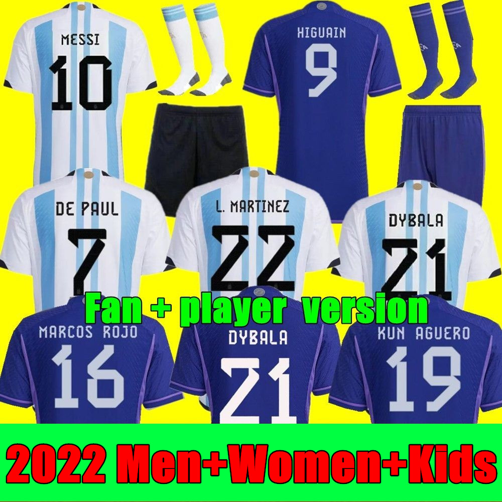 New 2022 Argentina soccer Jerseys 22 23 J.ALVAREZ DYBALA MESSIS DI MARIA KUN MARTINEZ MARADONA football shirt Men Women kids kit fans player version, Adult home
New 2022 Argentina soccer Jerseys 22 23 J.ALVAREZ DYBALA MESSIS DI MARIA KUN MARTINEZ MARADONA football shirt Men Women kids kit fans player version, Adult home