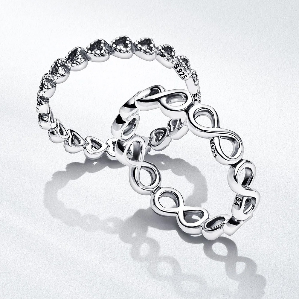 925 Sterling Silver Princess Jewelry Crown Heart Ring Fit S925 Snake For Women Lovers Charms Jewelry DIY Making
