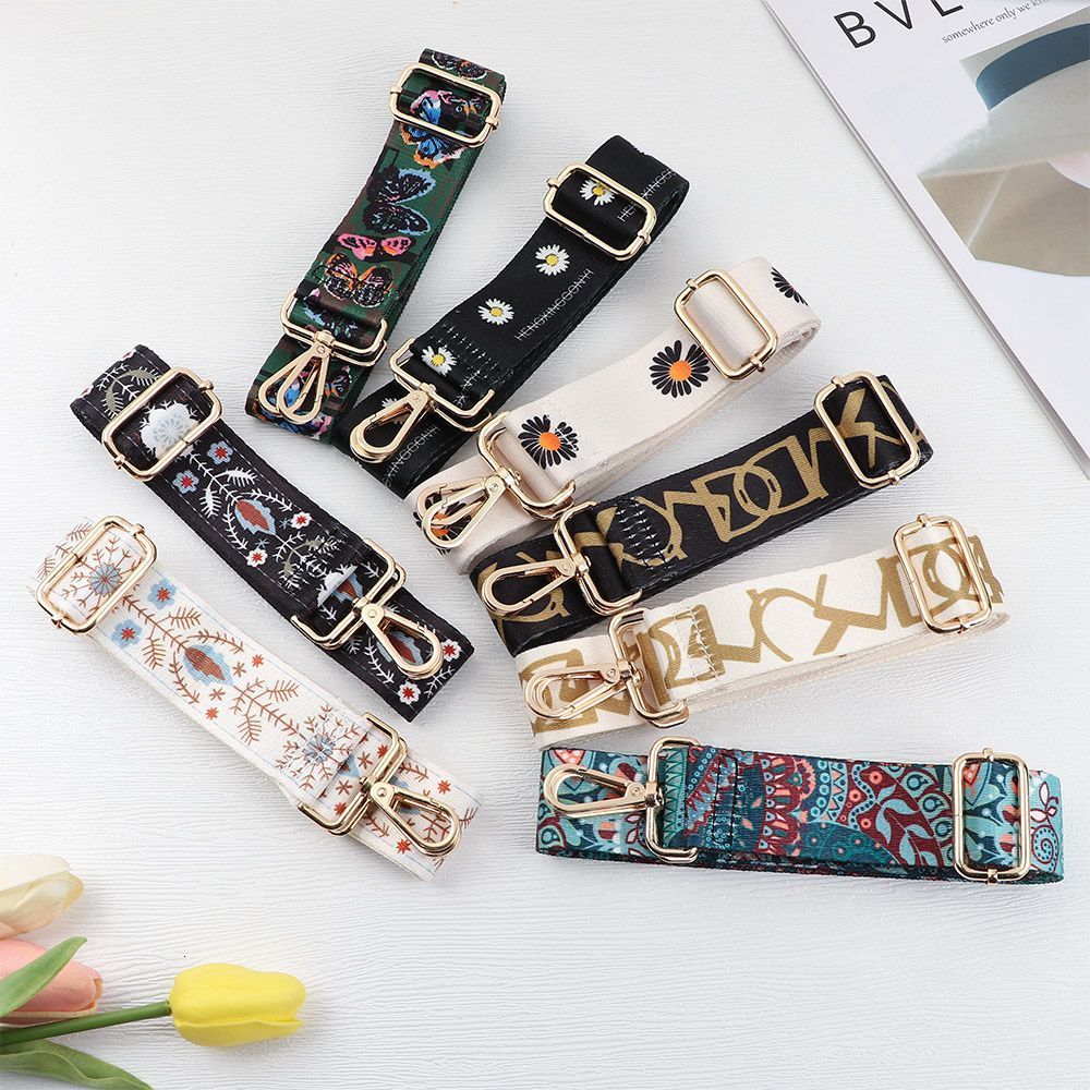 Bag Parts Accessories Wide Adjustable Replacement Strap Shoulder Handbag Belt Nylon Colored 221116