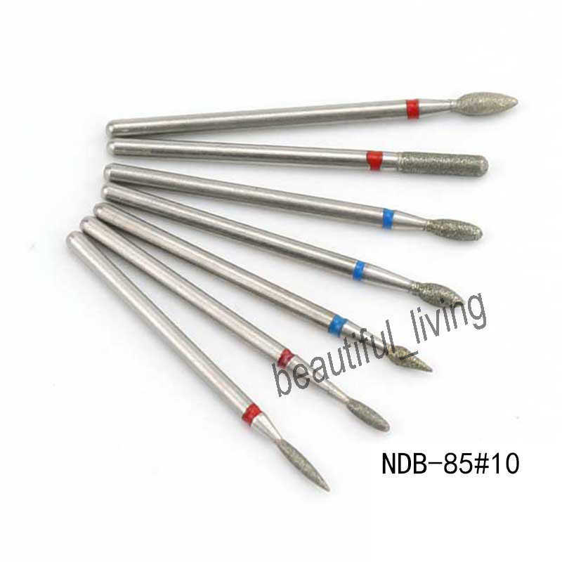 7 Diamond Nail Drill Bits Milling Cutter Set Cutters Manicure Silicon Stone Pedicure Electric Mill Manicure Machine Brocas Para Unas Nagelbohrer