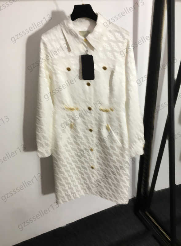 Dress Womens Designer Clothing Casual Dresses Hardware Trim Lapel Long Sleeves Dress Custom Button Open Letter Jacquard Slim Maxiskit Woman Apparel 2 Colors 1970
Dress Womens Designer Clothing Casual Dresses Hardware Trim Lapel Long Sleeves Dress Custom Button Open Letter Jacquard Slim Maxiskit Woman Apparel 2 Colors 1970