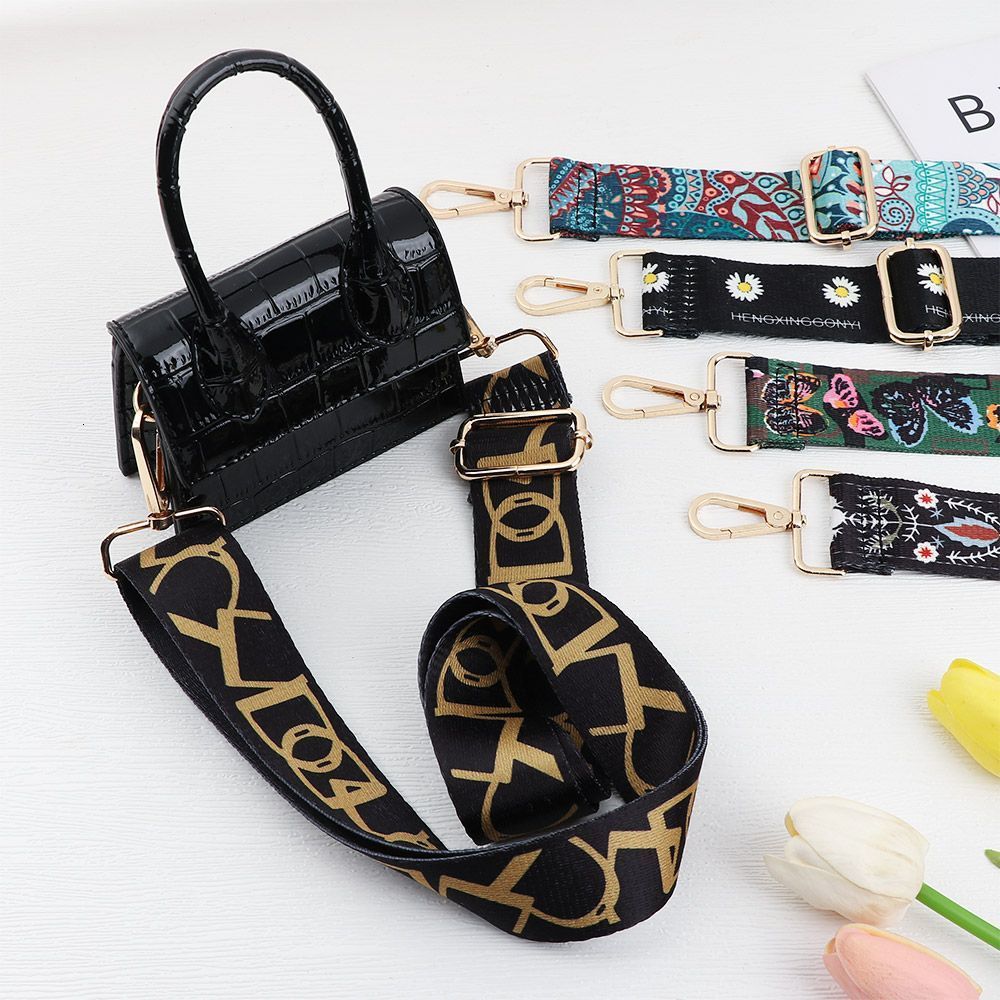 Bag Parts Accessories Wide Adjustable Replacement Strap Shoulder Handbag Belt Nylon Colored 221116