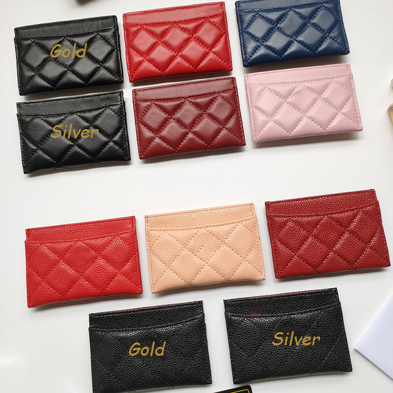 2022Ss F/W Classic Mini Flap Tiny Card Holder Bags Caviar Calfskin/Lambskin Genuine Leather Luxury Designer Womens Wallet With Box7.5x11.2x0.5 cm, Black silver lambskin
2022Ss F/W Classic Mini Flap Tiny Card Holder Bags Caviar Calfskin/Lambskin Genuine Leather Luxury Designer Womens Wallet With Box7.5x11.2x0.5 cm, Black silver lambskin