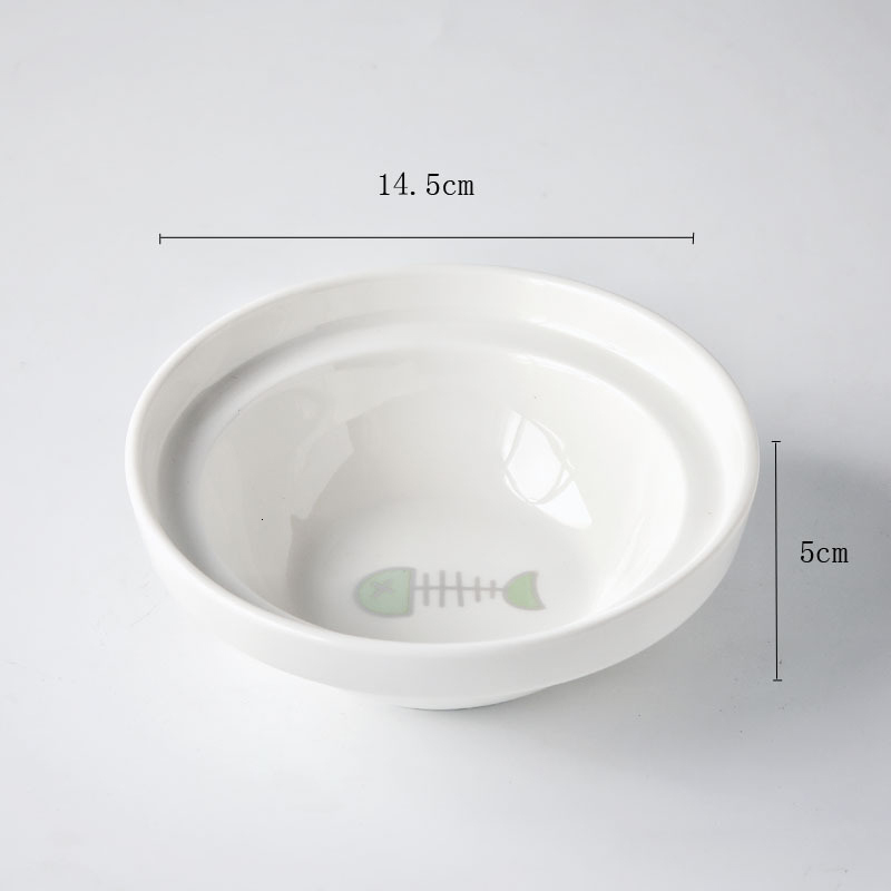 Dog Bowls Feeders Ceramic Double Cat Pet Feeding Water Puppy Feeder Product Supplies Food And For s 221114
