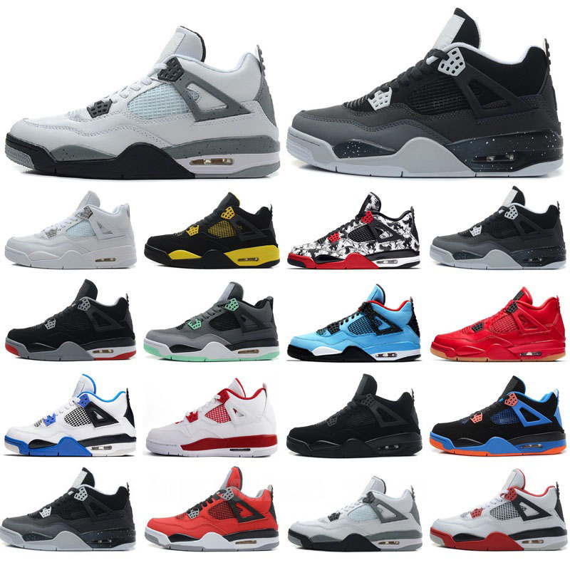 Basketball Shoes Trainers Designer Sneakers Military Black Thunder University Blue White Oreo Sail Bred Black Cat Metallic Purple Jumpman 4 4S Mens size 40-47, Color 12
Basketball Shoes Trainers Designer Sneakers Military Black Thunder University Blue White Oreo Sail Bred Black Cat Metallic Purple Jumpman 4 4S Mens size 40-47, Color 12