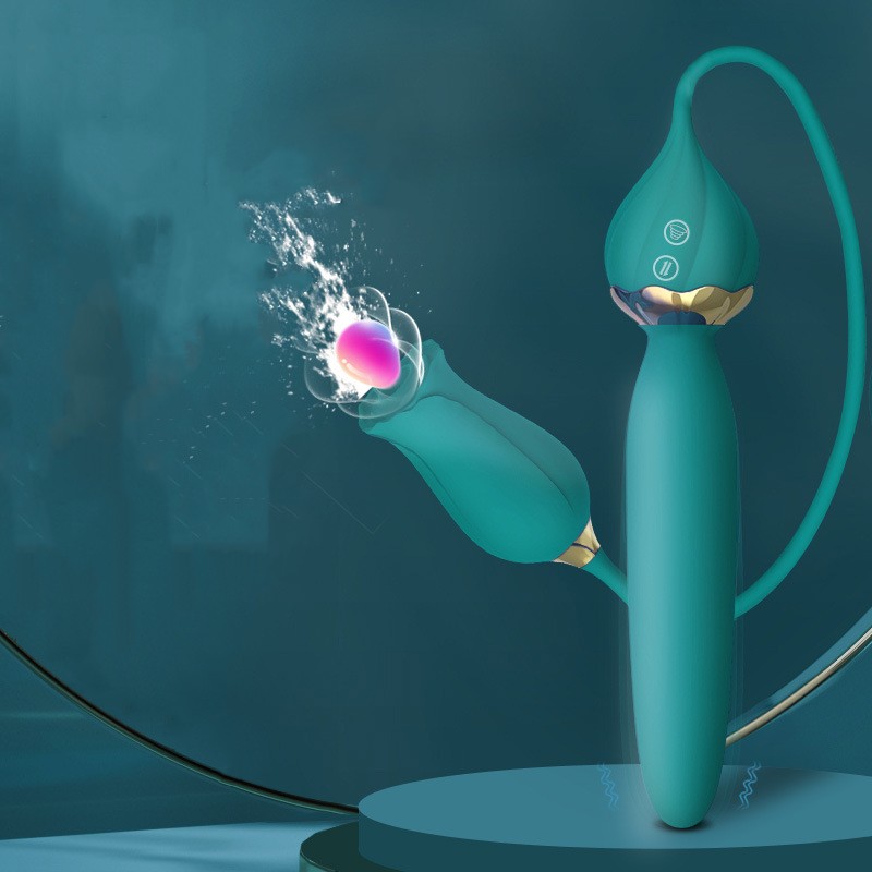 Vibrateur de rose jouet pour les femmes 3 dans 1 stimulateur clitoral Loging Licking Gulting G Spot Dildo Vibrateur avec 6 modes jeux de jouets s