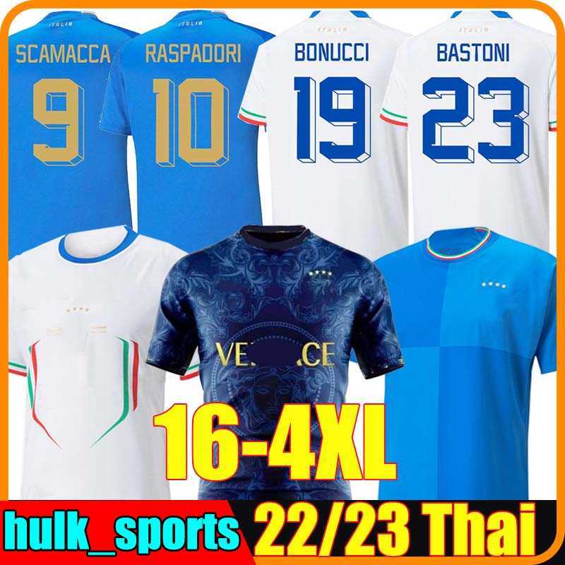 Men's Tracksuits 4XL 22/23 Italia BONUCCI Soccer Jerseys ItalyS SCAMACCA IMMOBILE CHIESA RASPADORI JORGINHO BARELLA BASTONI FRATTESI 2022 2023 concpet men, Yidali special version
Men's Tracksuits 4XL 22/23 Italia BONUCCI Soccer Jerseys ItalyS SCAMACCA IMMOBILE CHIESA RASPADORI JORGINHO BARELLA BASTONI FRATTESI 2022 2023 concpet men, Yidali special version