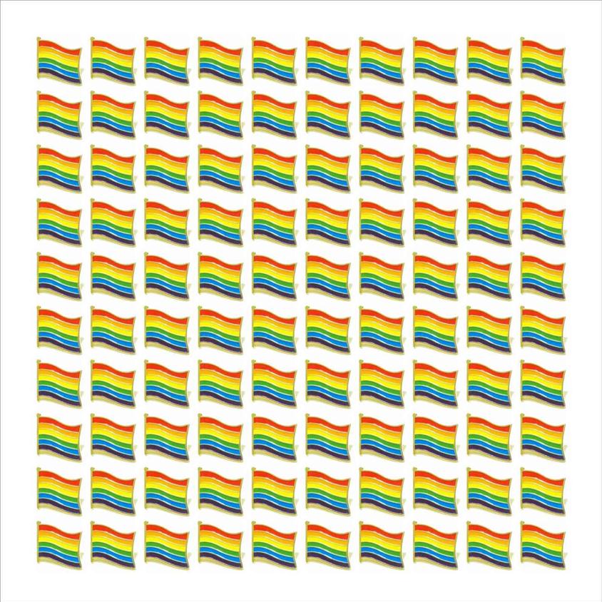 whole 100pcs gay pride pins LGBTQ rainbow flag brooch pins for clothes bag decoration H1018242b
whole 100pcs gay pride pins LGBTQ rainbow flag brooch pins for clothes bag decoration H1018242b
