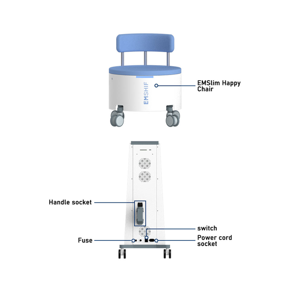 2023 Slimming muscle trainer Postpartum repair EMS muscle stimulator pelvic floor exercise chair machine