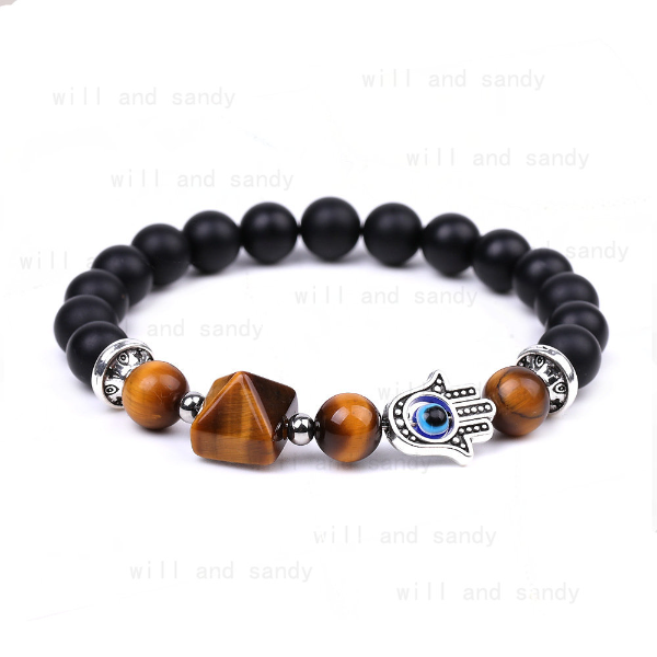 Blue Eye Charm Natural Stone Pyramid Bracelet Beaded Strand Aventurine Amethyst Rose Quartz Tiger Eye Sodalite Bracelets Women Men Fashion Jewelry
Blue Eye Charm Natural Stone Pyramid Bracelet Beaded Strand Aventurine Amethyst Rose Quartz Tiger Eye Sodalite Bracelets Women Men Fashion Jewelry