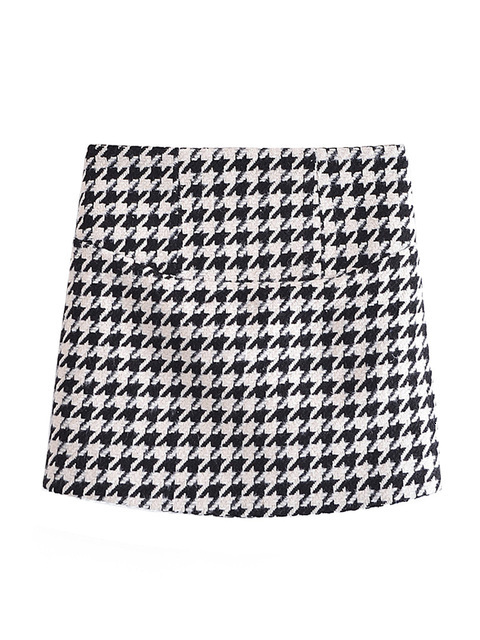 Women's Suits Blazers BlingBlingee Spring Woman Traf Coats Casual Crop Tops Three Buttons Thick Slim Tweed Woolen Houndstooth Jacket 221117