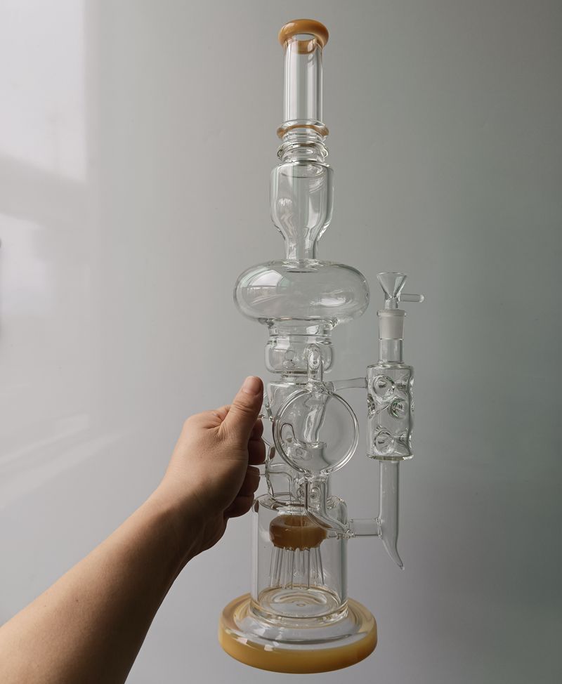 Yellow White Glass Water Bong Hookahs with Arm Tree Percolator Straight Type Oil Burner Dab Rig Bubbler
Yellow White Glass Water Bong Hookahs with Arm Tree Percolator Straight Type Oil Burner Dab Rig Bubbler