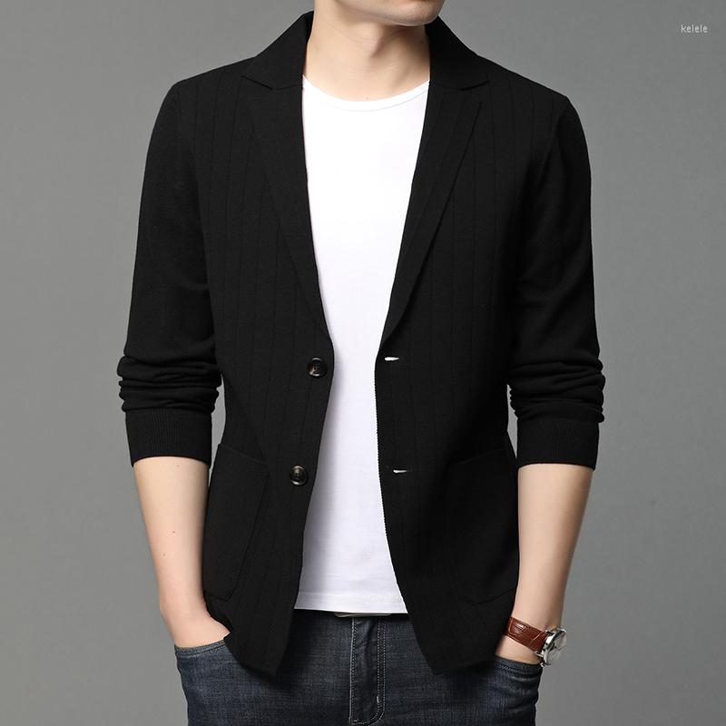 Men's Suits 2022 Style Brand Casual Fashion Slim Fit Stripe Classic Suit Men Knitted Cardigan Jacket Korean Blazer Coats Clothing, Black
Men's Suits 2022 Style Brand Casual Fashion Slim Fit Stripe Classic Suit Men Knitted Cardigan Jacket Korean Blazer Coats Clothing, Black