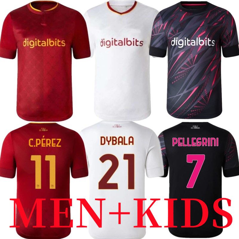 22 23 roma SOCCER JERSEYS DYBALA home away belotti CELIK Pellegrini Abraham 2022 2023 Wijnaldum Zaniolo MANCINI KUMBULLA men and kids kit football shirt 666
22 23 roma SOCCER JERSEYS DYBALA home away belotti CELIK Pellegrini Abraham 2022 2023 Wijnaldum Zaniolo MANCINI KUMBULLA men and kids kit football shirt 666