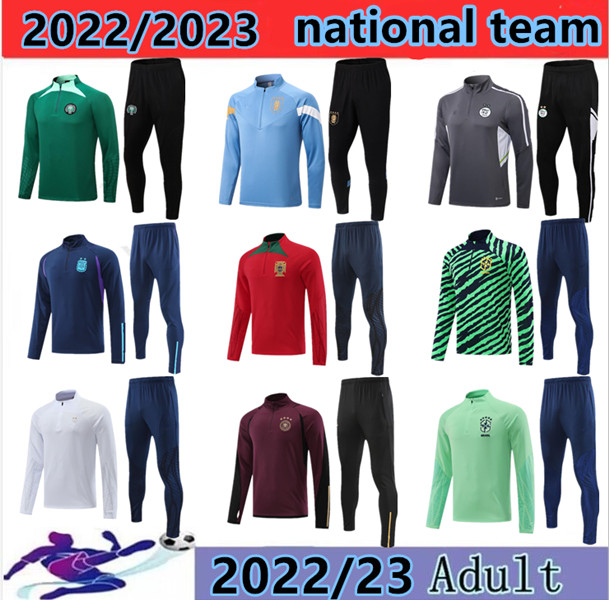 2022 Various national teams Argentina Brazil football tracksuit world 22/23 Cup Men kids Half pull soccer Portugal tracksuit kits jogging chandal survetement, Blue
2022 Various national teams Argentina Brazil football tracksuit world 22/23 Cup Men kids Half pull soccer Portugal tracksuit kits jogging chandal survetement, Blue