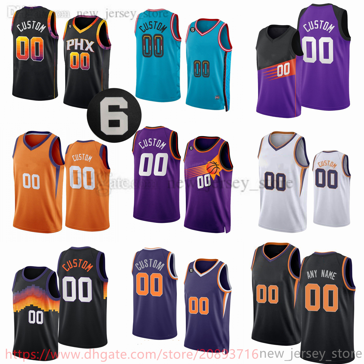 Custom Printed 2022-23 New Season Basketball Jerseys 3 Chris 1 Devin Paul Booker 22 Deandre 99 Jae Ayton Crowder 20 Dario 25 Mikal Saric Bridges 15 Cameron Payne 6 patch, Printed (with team logo)
Custom Printed 2022-23 New Season Basketball Jerseys 3 Chris 1 Devin Paul Booker 22 Deandre 99 Jae Ayton Crowder 20 Dario 25 Mikal Saric Bridges 15 Cameron Payne 6 patch, Printed (with team logo)