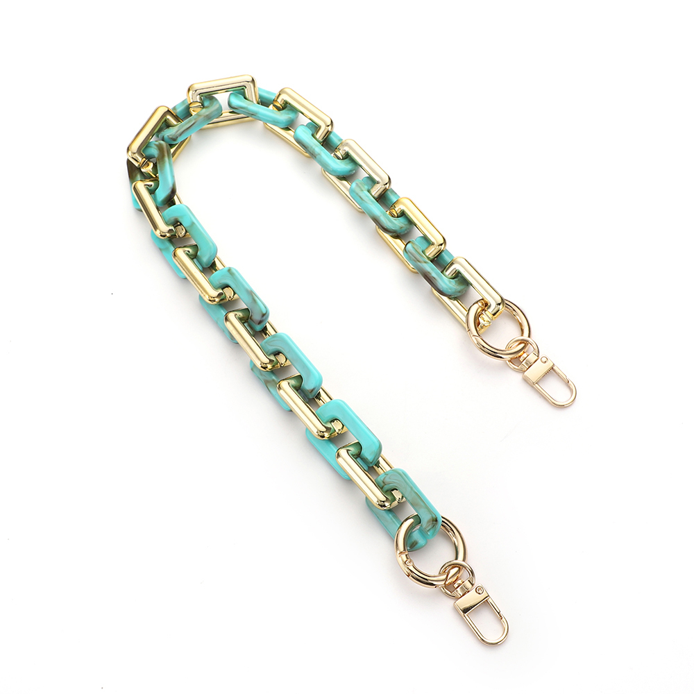 Bag Parts Accessories Acrylic Chain Strap Removable Colourful Womens Resin chain of bags Purse Fishbone 221116